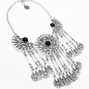 Black Moon Coin Necklace