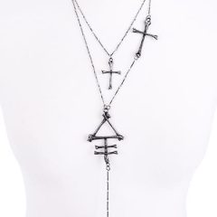 “Phosphorus” Bone Cross Necklace