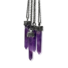Spear Amethyst Necklace