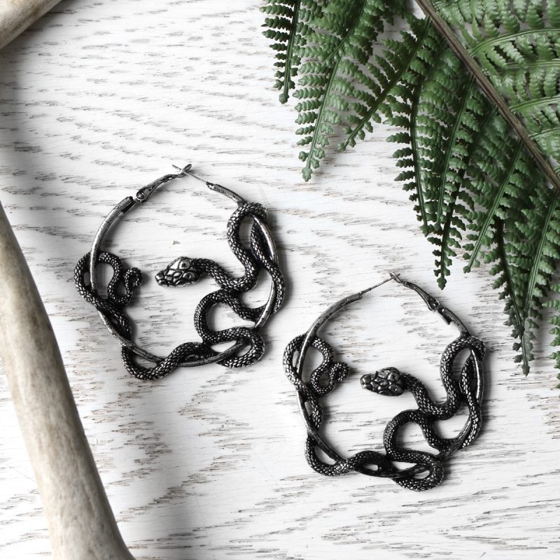 entwine-silver-earrings-serpent-restyle-hellaholics