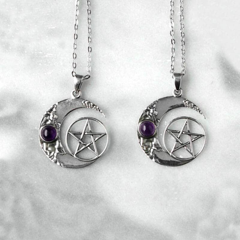 moon-pentagram-sterling-silver-necklaces-close-up-hellaholics