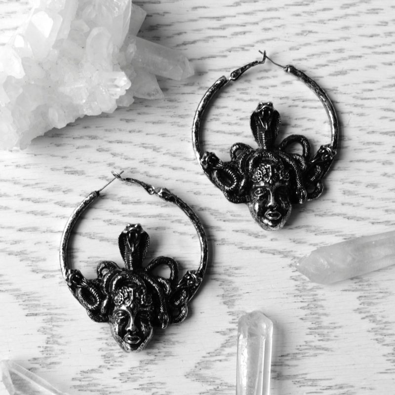medusa-silver-hoop-earrings-restyle-sold-hellaholics